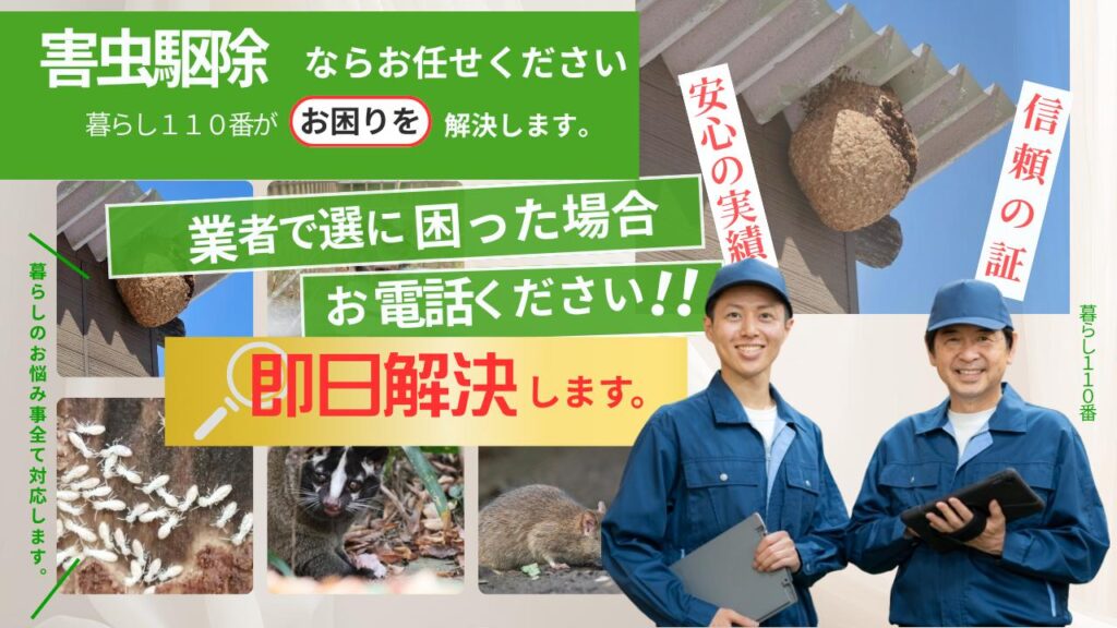 宮城県の害虫駆除サービス